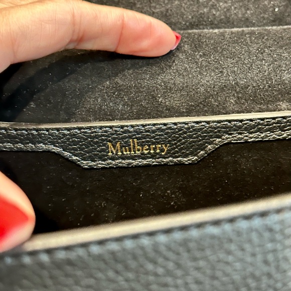 ** SOLD** Mulberry Amberley Satchel Classic, Black, Small - Picture 8 of 16